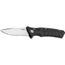 Boker 01BO457 Plus Strike Auto Pocket 3.35\" Drop Point Plain Black D2 Steel Blade Aluminum Handle - Boker
