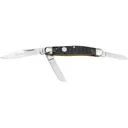 Boker 110856 Stockman Traditional Large Clip Point/Sheepsfoot/Spey Plain D2 Steel Blade Black Jigged Bone Handle - Boker