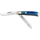 Boker 110828 Trapper 2.0 Clip Point/Spey Plain D2 Steel Blade Blue Jigged Bone Handle - Boker