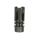 Lead & Steel Llc LS-SAW-FH-1-2X28 Saw Style Flash Suppressor 1/2\"-28 tpi Black 4140 Steel Closed Tine - Lead And Steel