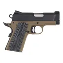 Colt Defender O7800XE-FDE Pistol, 45 ACP, 3\" Barrel, 7+1, Single Action, FDE Frame/Black Slide, G10 Grips, Novak Night Sights. - Colt Defense