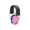 Walker\'s Razor Slim Electronic Muff Hearing Protection, 23 dB NRR, Pink Sprinkles, GWPRSEMSPRNKP - GSM Outdoors