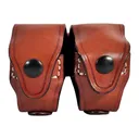 1791 Gunleather RVSLDCBRA Speed Loader Double Carrier Brown Steerhide Compatible w/ 5/6 Shots - 1791 Gunleather
