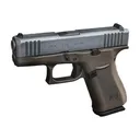 Glock 43X 9mm Pistol, 43X, Pistol, 9mm, 3.41\" Barrel, 10 Rd, Semi-Auto, Silver nPVD Slide, Cerakote Bronze Frame - Glock
