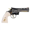 Colt Python Armsmear .357 Magnum 4.25\" Barrel 6rd Revolver W/ Gold Accents, Simulated Ivory Grips W/ Colt Medallions, Gold Accents, Engraved - Colt Defense