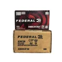 Federal AE9AP100 9MM 124 GR, Brass, Boxer, Reloadable, Full Metal Jacket (FMJ) (5) 100rd Boxes - 500rd Case - Federal