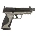Ed Brown MPFTACT Fueled M&P Tactical 19+1 4.75\" Black Nitride Match Grade Threaded Barrel, Black Nitride Optic Cut/Serrated Stainless Steel Slide - Ed Brown Custom
