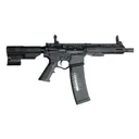 ATI Alpha Maxx Semi-Auto AR-15 Pistol 5.56 Nato/.223 Rem, 7.5\" Bbl, M-LOK Handguard, 60 Rd Magazine, Flip-Up Sights, Brace, Black - ATIGAX5567ML60TB - American Tactical Imports