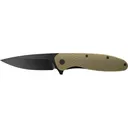 Outdoor Edge Viddux VD1C Folding Knife, 3.15\" 4Cr14MoV Black Drop Point Blade, Green Glass-Filled Nylon Handle. - Outdoor Edge Knives