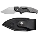 CIVIVI Typhoeus C21036-3 Adjustable Fixed Blade Knife, 14C28N Stonewashed Blade, Black/Gray Aluminum Handle - Civivi Knives