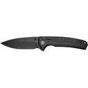 Civivi Sentinel Strike II Folding Knife, C22025D-1, Knife, 3.70\" Black Stonewashed Nitro-V Blade, Black Aluminum/FRN Handle. - Civivi Knives
