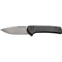 Civivi Conspirator C21006-1 Folding Knife, Nitro-V 3.48\" Gray Stonewashed Blade, Black Micarta Handle. - Civivi Knives