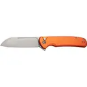 Civivi Chevalier II Folding Knife, 3.47\" 14C28N Sheepsfoot Blade, Orange Aluminum Handle, C20022B-2. - Civivi Knives