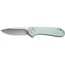 Civivi Elementum II Folding Knife, EDC, Nitro-V 2.96\" Satin Drop Point Blade, Natural G10 Handle, Button Lock. - Civivi Knives