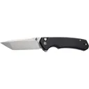 Civivi Brazen C19059C-1 Folding Knife, Tanto 3.46\" 14C28N Stonewashed Blade, Black G10 Handle, Button Lock. - Civivi Knives