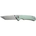 Civivi Brazen C19059C-3 Folding Knife, Button Lock, 14C28N Tanto 3.46\" Stonewashed Blade, Natural G10 - Civivi Knives