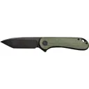 Civivi Elementum C907T-E Folding Knife, Tanto 2.96\" Black Stonewashed D2 Blade, Green Micarta Handle. - Civivi Knives