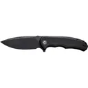 Civivi Praxis C803G Folding Knife, 9Cr18MoV 3.75\" Black Stonewashed Blade, Black Coarse Micarta Handle. - Civivi Knives