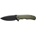 CIVIVI Praxis Folding Knife C803F, Knives, 3.75\" 9Cr18MoV Black Stonewashed Blade, OD Green G10 Handle. - Civivi Knives