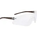 Radians DUY13010C Youth Safety Glasses, Eye Protection, Clear Lens, Brown Half Frame, Rubber Nose Piece. - Radians Inc.