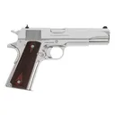 Colt Government O1073BSTS Pistol .38 Super 5\" Barrel 9-Round Bright Stainless Single Action, Wood Grips, Series 70 System - Colt