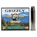 Grizzly Ammo GC45/70+P3 45-70 Government +P 350 Grain Bonded Flat Point 20/Box Brass Case - Grizzly