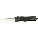 Steel River Knives Spartan Drop Point OTF Knife, 3.75\" 440C Stainless Blade, Black Aluminum Zinc Handle. - Steel River Knives