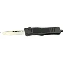 Steel River Knives Spartan OTF Drop Point Knife, 3.25\" 440C Stainless Blade, Black Handle. - Steel River Knives