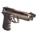 Girsan Regard MC X Smoke X 391181 Pistol 9mm 4.9\" 18+1 DA/SA Spiral Fluted Threaded Barrel, Smoke PVD Finish, Rose Gold Accents. - Mke Firearms