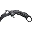 Civivi Knives C16016B-1 Incisor II 2.02\" Folding Karambit Plain Black Nitro-V Steel Blade, Black w/Finger Ring Aluminum Handle - Civivi Knives