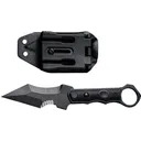 CIVIVI Orthrus C20037B-1 Fixed Blade Knife, Nitro-V 3.76\" Black Stonewashed Dual-Edge, Black G10 Handle. - Civivi Knives