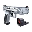 Canik SFx Rival-S 9mm Pistol with MeCanik MO2 5\" Chrome 2-18 Rd Mags, Hard Case, Holster Acc Pkg - As New Trade Show Display Guns, Excellent Condition - Century Arms