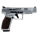 Canik SFx Rival-S HG7010CR-N Pistol 9mm 5\" 18+1rd Chrome Steel Frame Rosewood Grips Optics Ready - Century Arms