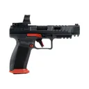Century Arms Canik SFx Rival HG6610RV-N Pistol, 9mm, 5\" Barrel, 18+1, Semi-Auto, Red/Black, Optics-Ready, Ambidextrous - Century International Arms