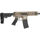 Brigade BM-15 Pistol 5.56 NATO 10.5\" Barrel 30+1 Semi-Auto FDE SBA3 Brace M-LOK Handguard - Brigade Firearms