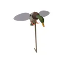 Mojo Outdoors Silver Mallard 25th Anniversary Duck Decoy, Anatomically Correct Body, 3 Ah Rechargeable Battery. - Hunt Wise