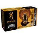 Browning Training and Practice 9mm 115gr Full Metal Jacket 200 Round Brass Case B191800096 - Browning