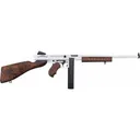 Auto-Ordnance Thompson M1 Carbine TM1C5 Rifle .45 ACP 16.5\" 30RD Semi-Auto Arctic White Cerakote Engraved Walnut - Thompson