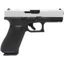 Glock 45 Gen 5, 9MM Semi-Auto Pistol, 4.02\" Barrel, (3)17 Round Magazines, W / Front Serrations, Black Frame w/ Satin Aluminum Slide - ACG-57036AUS - Glock