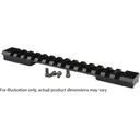 Warne Mountain Tech 7653-20MOA Weatherby Mark V Standard 6-Lug 20 MOA Picatinny Rail - Warne Mfg
