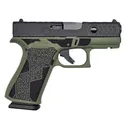 GLOCK 43X KAVORKA 9MM O.D. Green Cerakote, 3.4\" Barrel, Optic Ready, 2-10 Rd Mags, New Custom Pistol by Shark Coast Tactical - Shark Coast Tactical