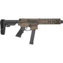 Brigade BM-9 Pistol 9mm 9\" Barrel 33+1 Semi-Auto SBA3 Brace MLOK Handguard Threaded Mini Can Black - Brigade Firearms