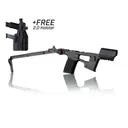 FLUX DEFENSE 365 Raider Ultralight, Sig Sauer P365 Micro PDW Chassis, Folding Brace, Polymer, CHASSIS ONLY (FCU/SLIDE NOT INCLUDED), INCLUDES FREE HOLSTER, Black - Flux Defense