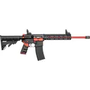 Tippmann Arms M4-22 Redline Semi-Auto Rifle, .22 LR, 16\" Fluted Threaded Barrel, 25rd, Red Accents, TK Compensator - Tippmann Armory