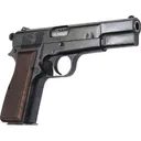 Browning Hi-Power 9mm Pistol, Belgian Mfg Police Surplus, Early Thumb Print Model, By F.N Herstal,1-13 Rd Mag, Various Conditions - C & R Eligible - Browning