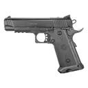 EAA 395010 Witness2311 15+1 4.25\" Black Barrel, Black Serrated Slide & Polymer Frame w/Picatinny Rail & Beavertail Black Checkered Polymer Grips - European American Armory