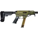Freedom Ordnance FX9P4S-ODG Pistol, 9mm Luger, 4\" Barrel, 31+1, Semi-Auto, SBA3 Brace, Faux Suppressor, OD Green. - Freedom Ordnance
