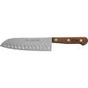 Case 07322 Santoku Knife 7\" Walnut Handle Tru-Sharp Stainless - Case Knives
