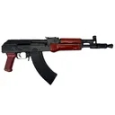 Pioneer Arms Hellpup PRO, Full Sized AK Pistol, Polish Red Wood, 7.62x39, 11.73\" Bbl, Brace Ready Rear 1913 Picatinny Rail, Forged Trunnion, (2) 30 Rd Mags - Pioneer Arms