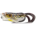 LIVETARGET Hollow Body Frog Popper 2" Topwater Tan/Brown - LIVETARGET